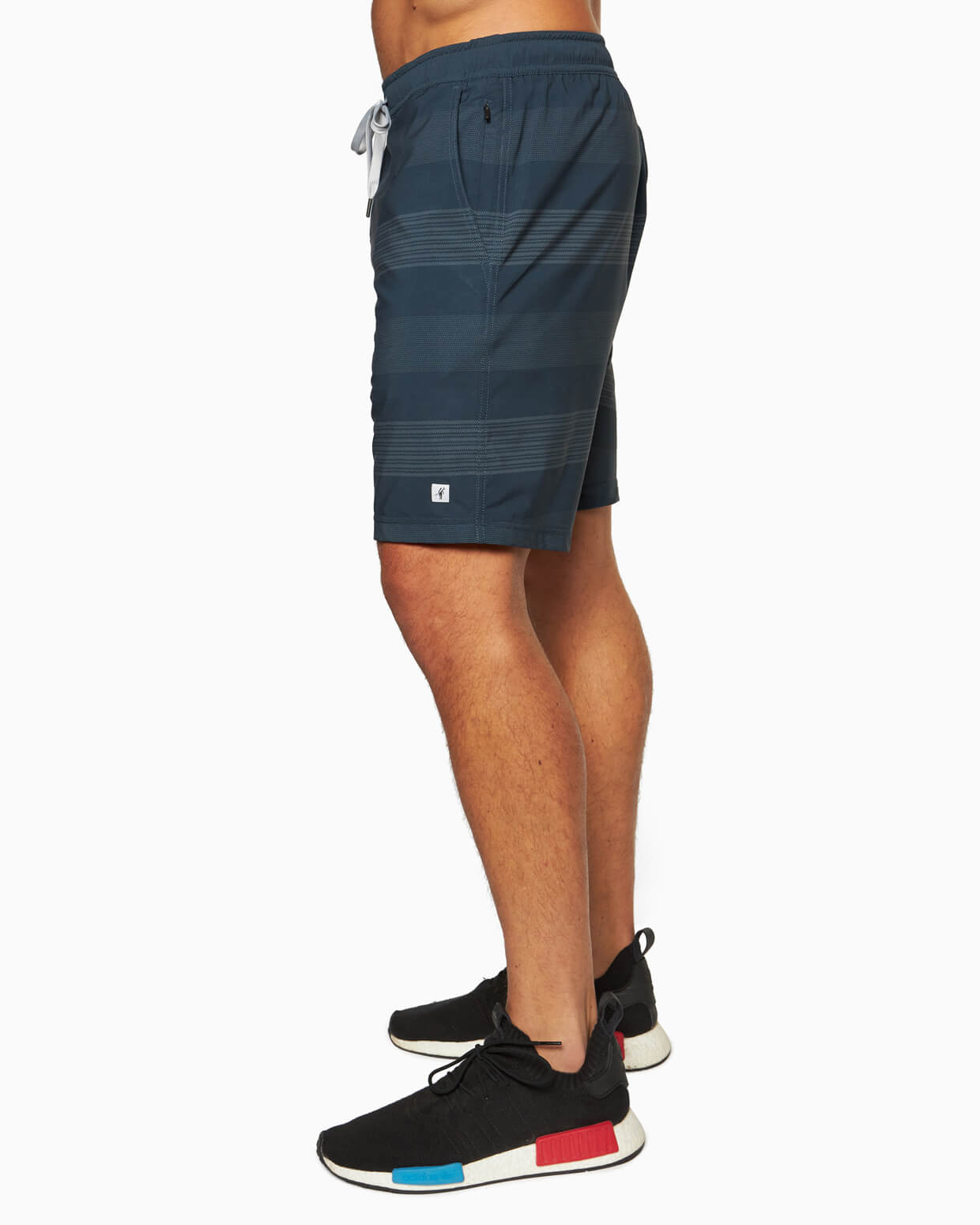Avalon | Athletic Short NAVY FEED STRIPE side