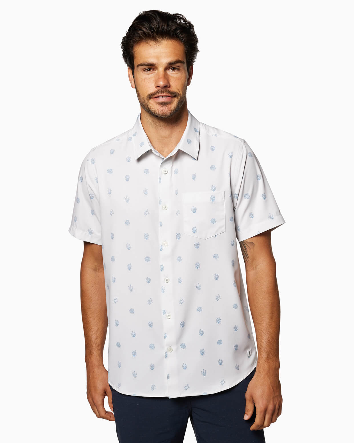 Golden State Stretch Woven | White Coral