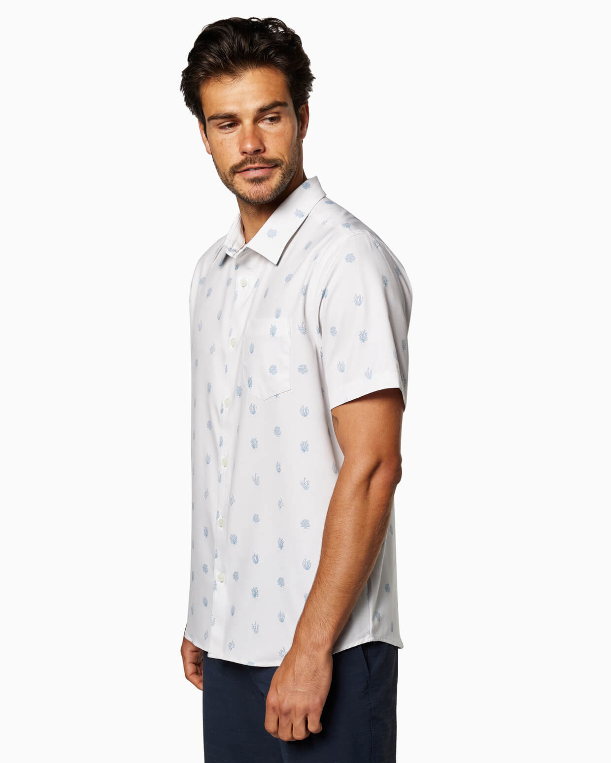 Golden State Stretch Woven | White Coral