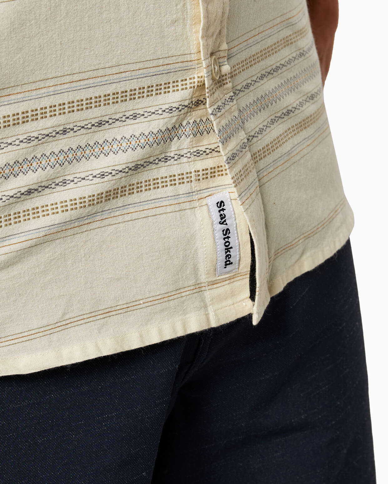 Coastline Woven | Beige Stripe