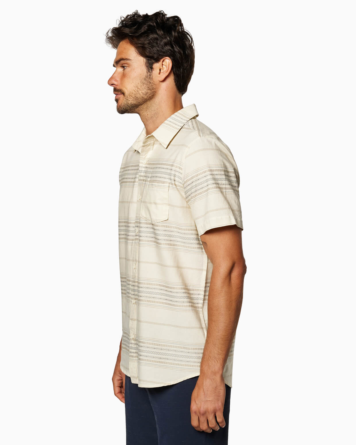 Coastline Woven | Beige Stripe