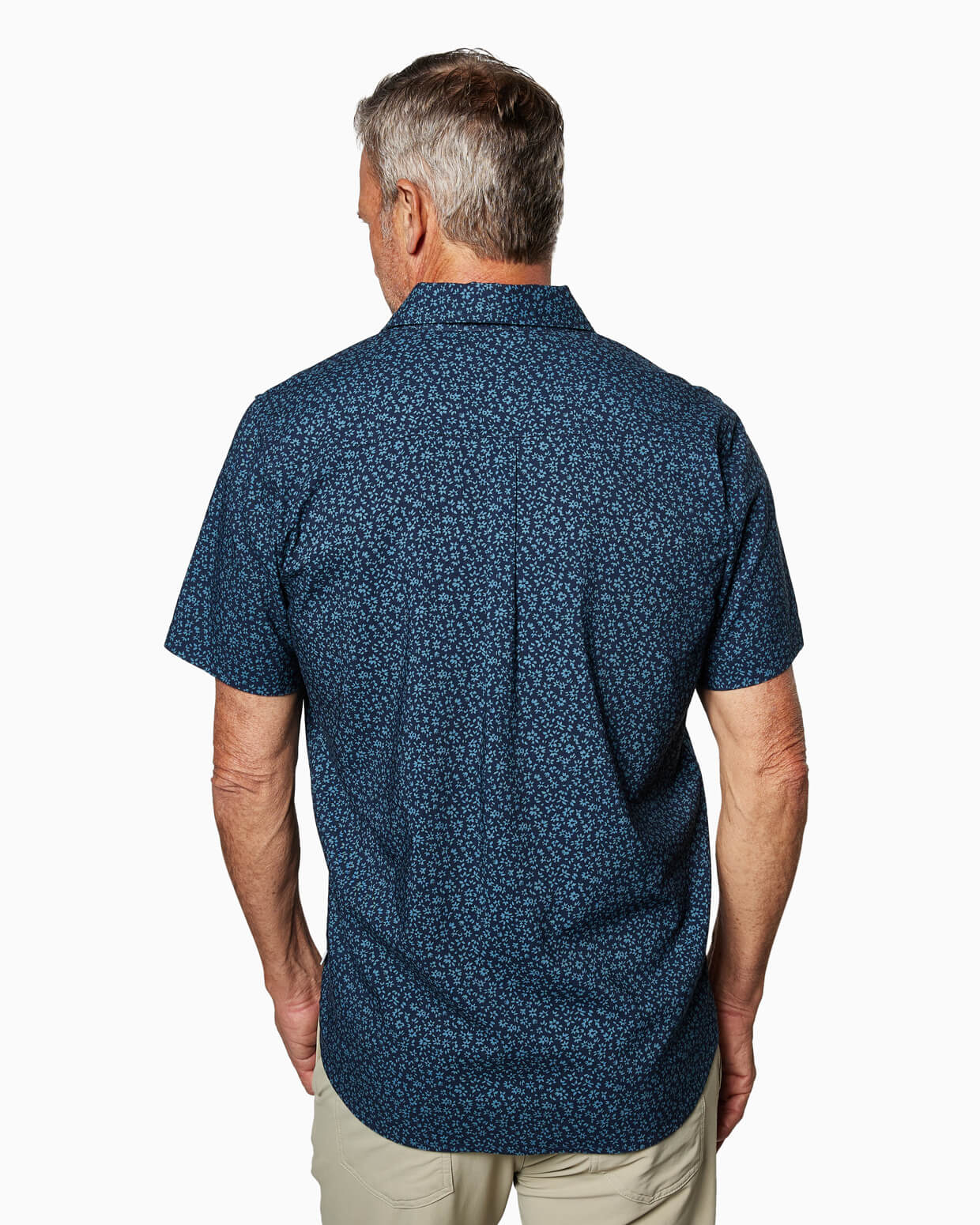 Coastline Woven | Navy Micro Floral