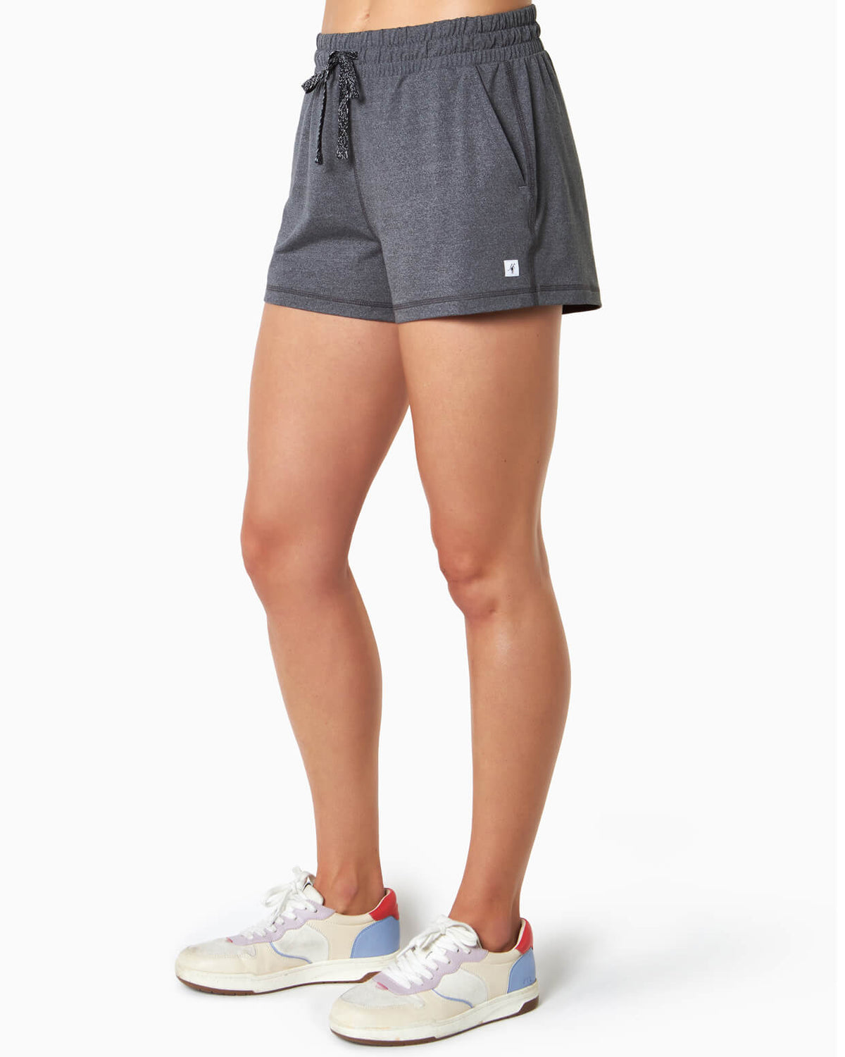 Cove Short | Women's HEATHER CHARCOAL side #color_heather charcoal