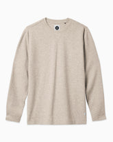 Beige long-sleeve shirt on a white background #color_light stone 