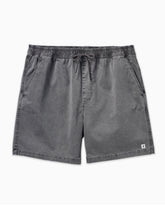 Men's gray shorts from Toes on the Nose, displayed in a flat lay view showcasing the design. #color_grey