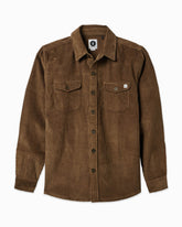 Brown corduroy shirt on a white background #color_coffee