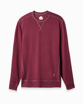 Men's merlot long-sleeve shirt from Toes on the Nose, displayed on a clean background. #color_merlot