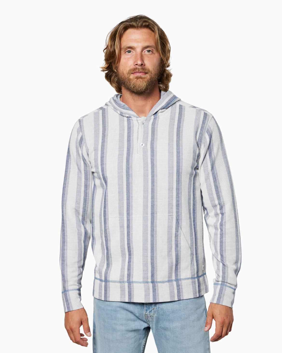 Tides Hoodie | Natural Stripe