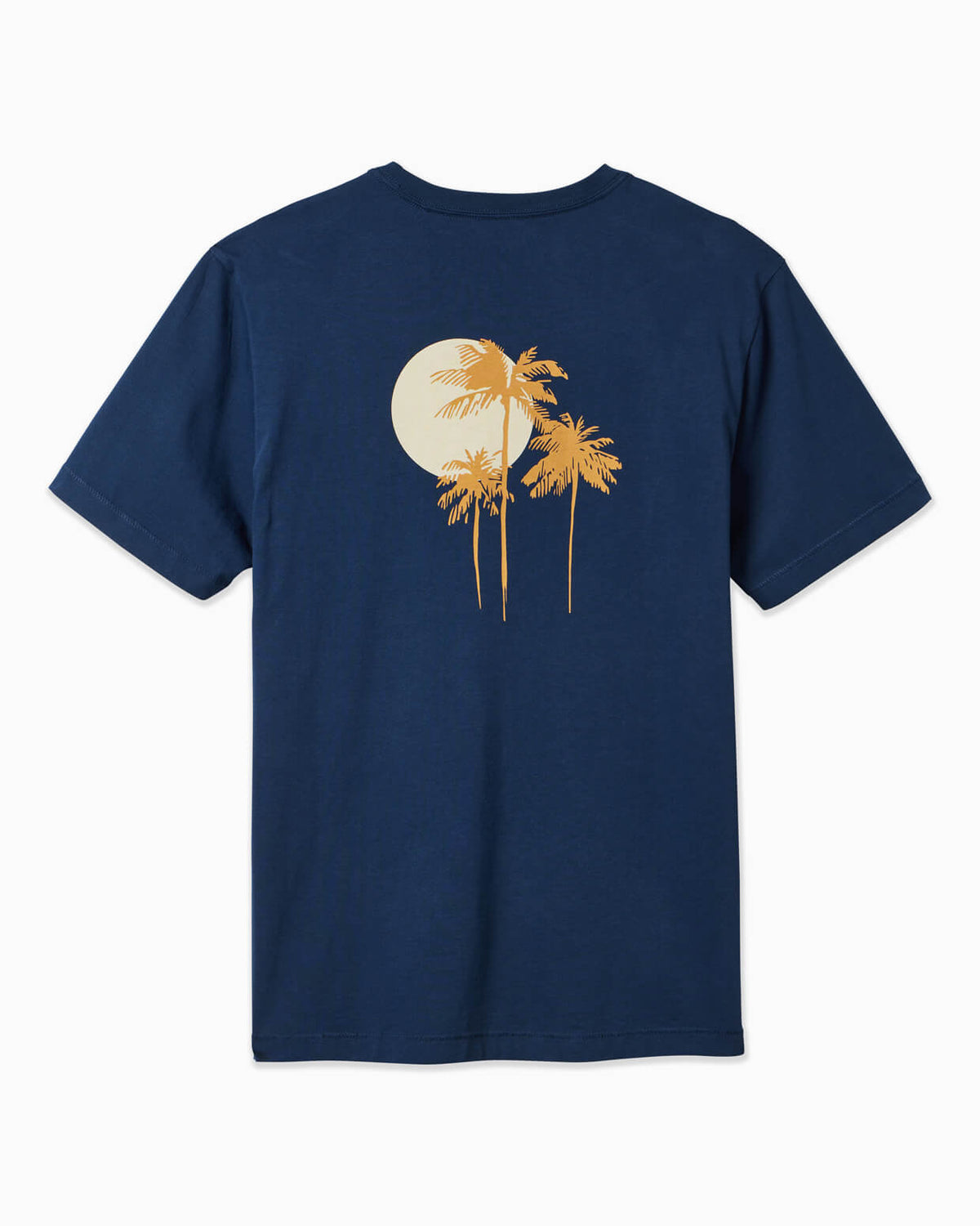Men's navy t-shirt displayed on a clean background #color_navy