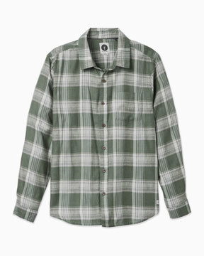 Monarch Flannel | Olive Plaid