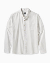 White button-up shirt on a white background #color_white breezeway