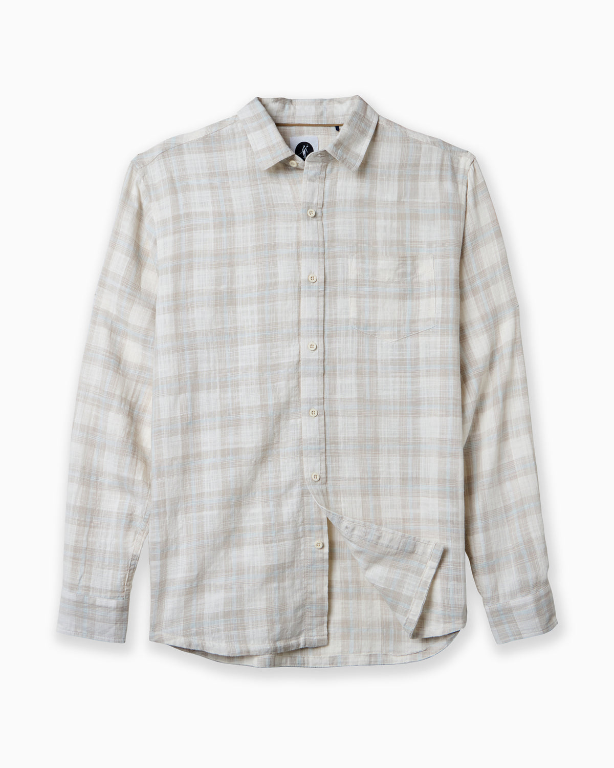 Plaid shirt on a white background #color_solis birch
