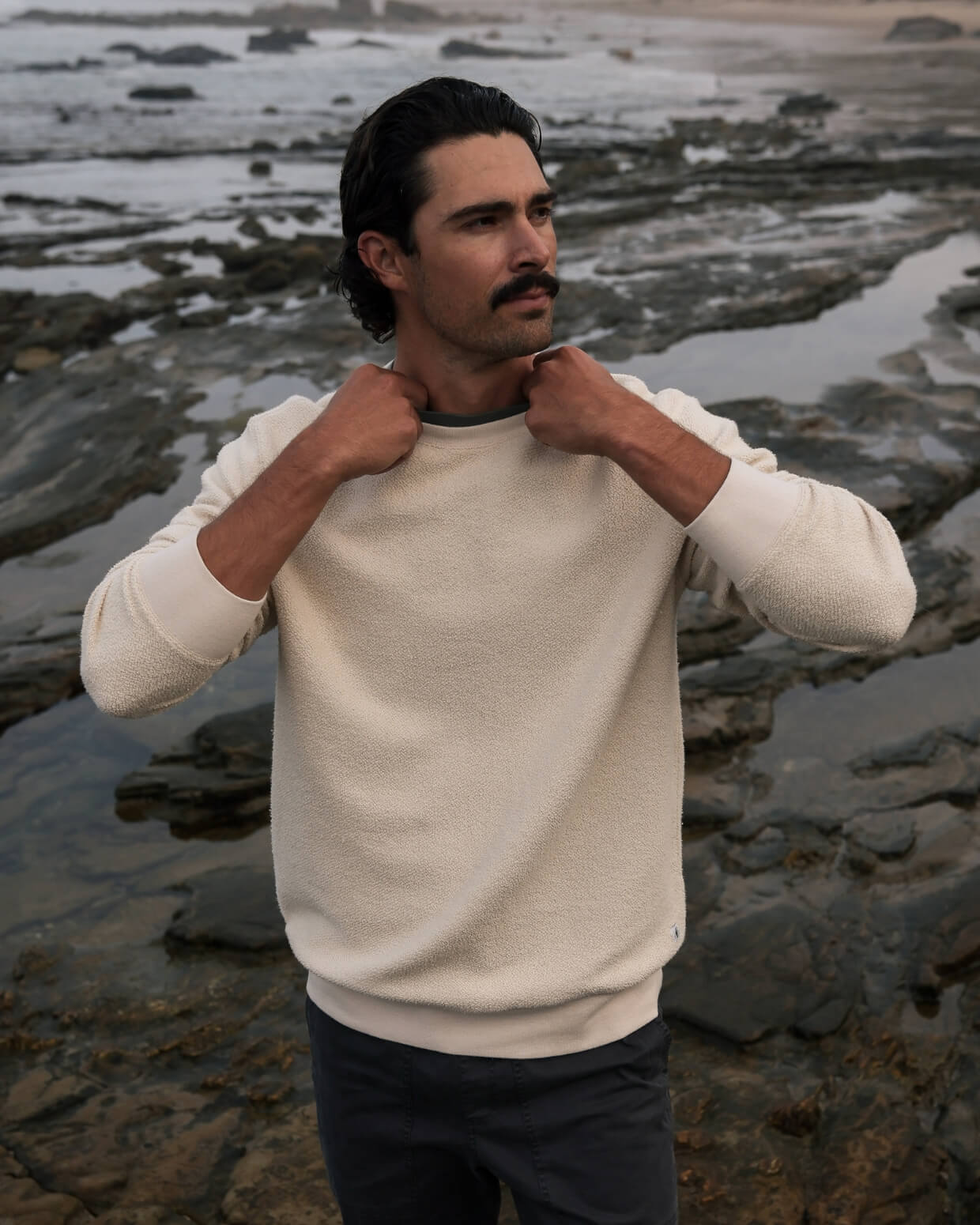Shoreline | Reverse Fleece Crew
