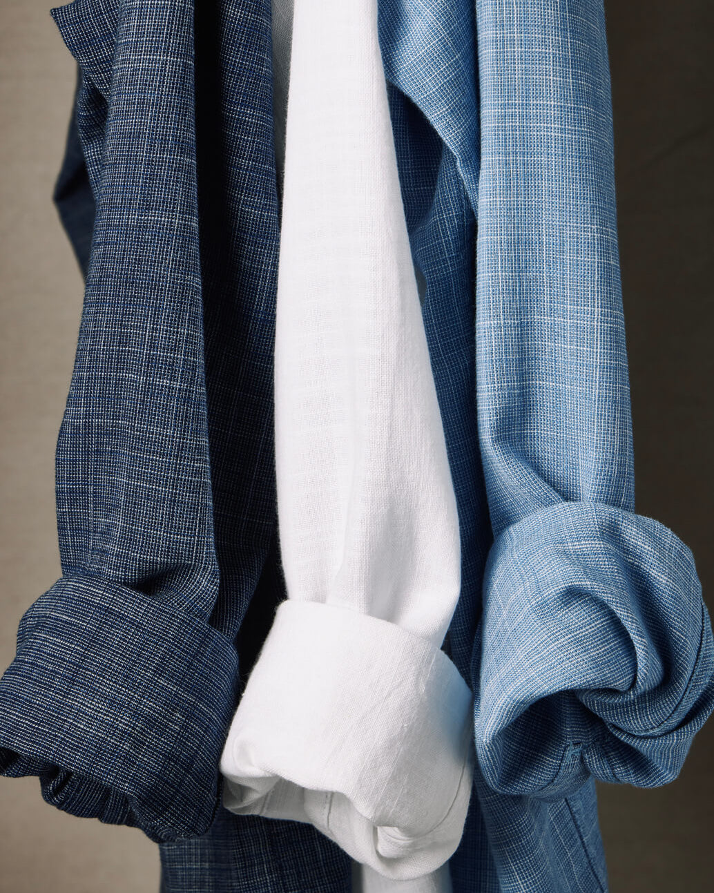 Detail of long sleeve button-ups