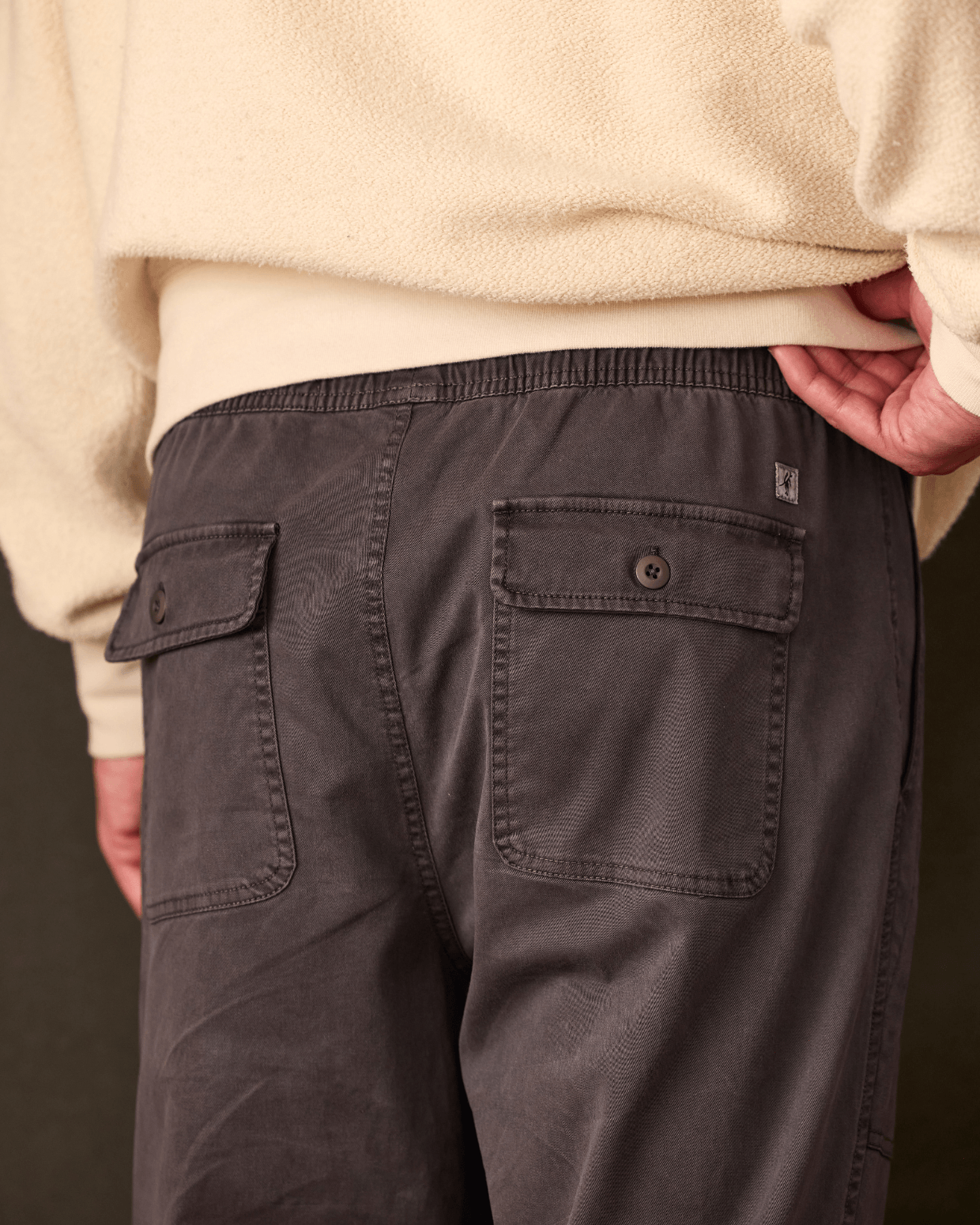 Alston | Garment Dyed Elastic Waist Pant