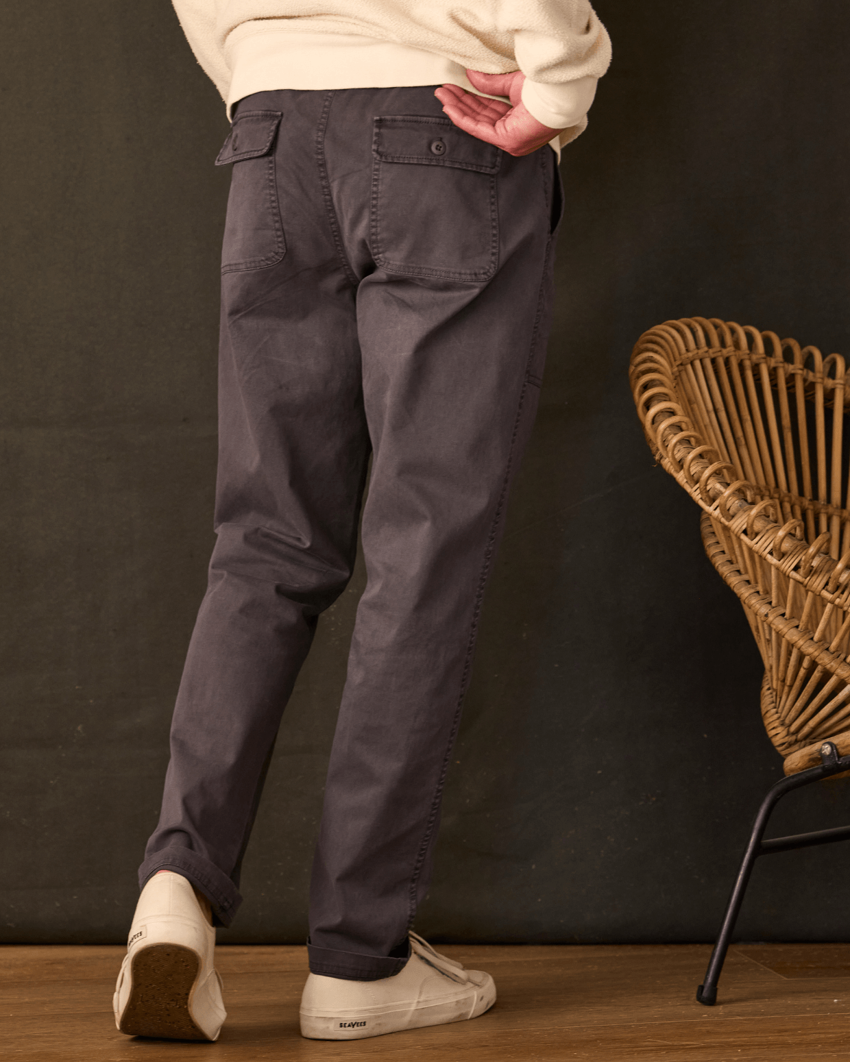 Alston | Garment Dyed Elastic Waist Pant