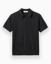 Black polo shirt on a white background #color_rylan black