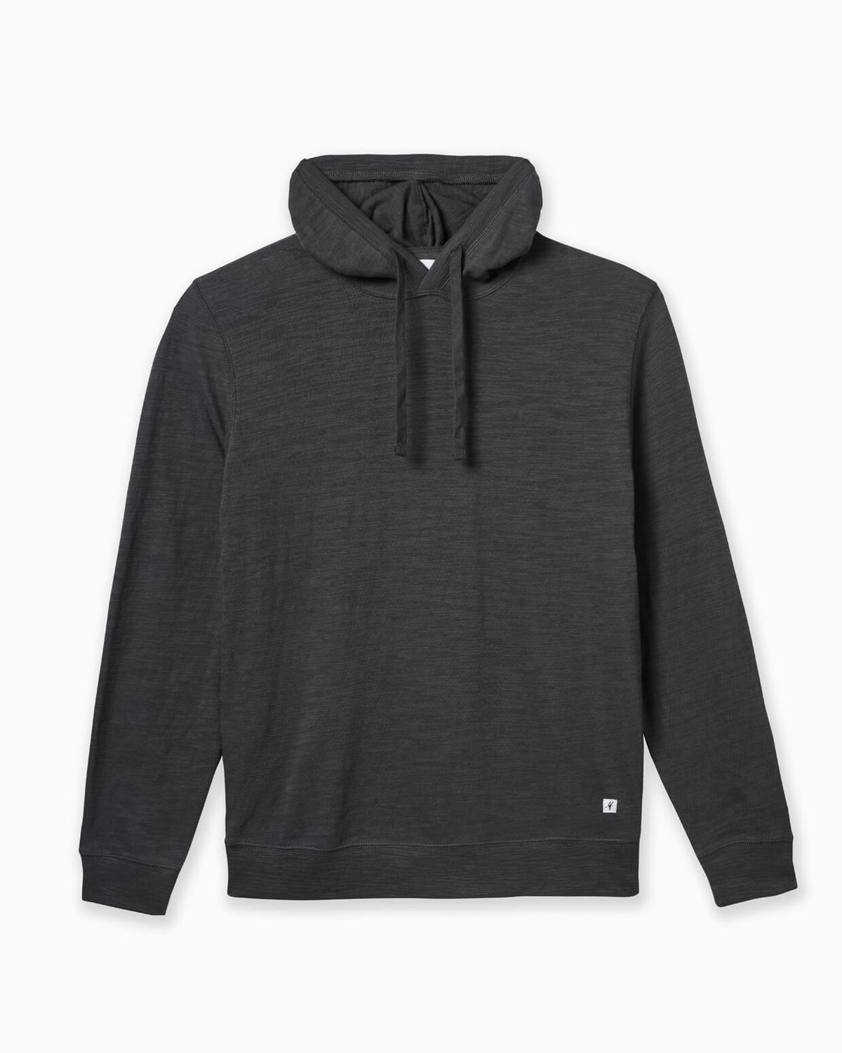 Dark gray hoodie on a white background #color_smoke slub