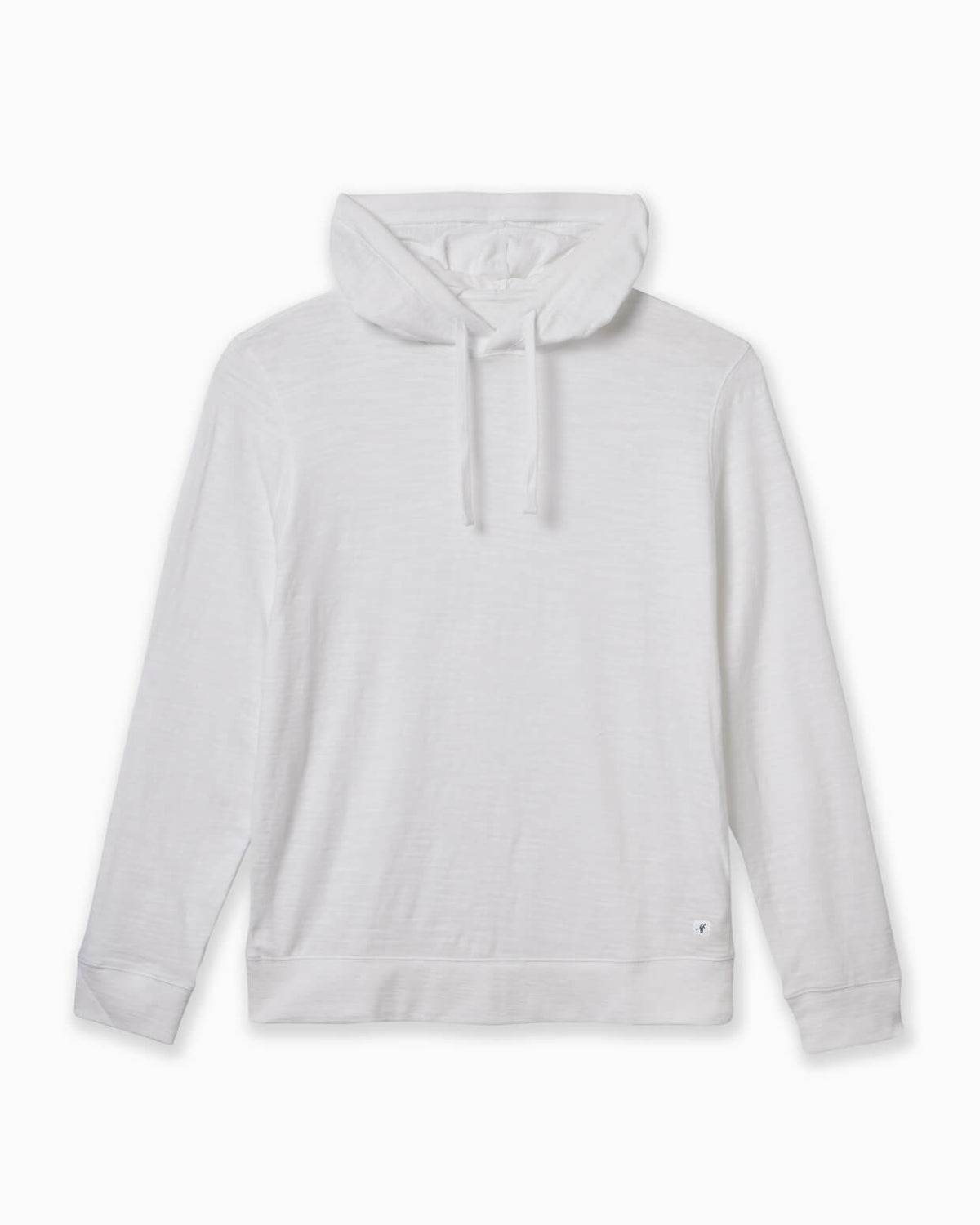White hoodie on a white background #color_washed white slub