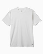 White t-shirt on a white background #color_white crew