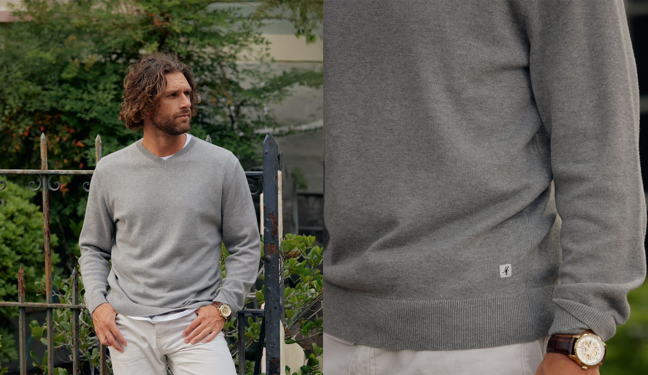 Toes on the Nose Sweater showing product detail  in a lifestyle setting on desktop view