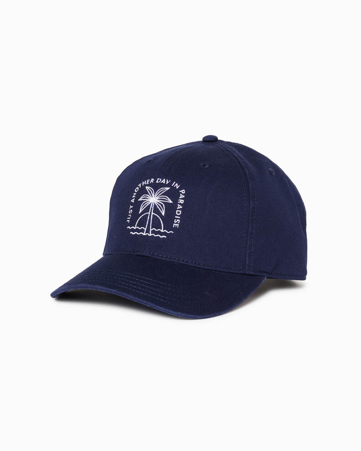 Paradise | 5 Panel Unstructured Strapback Hat NAVY side #color_navy