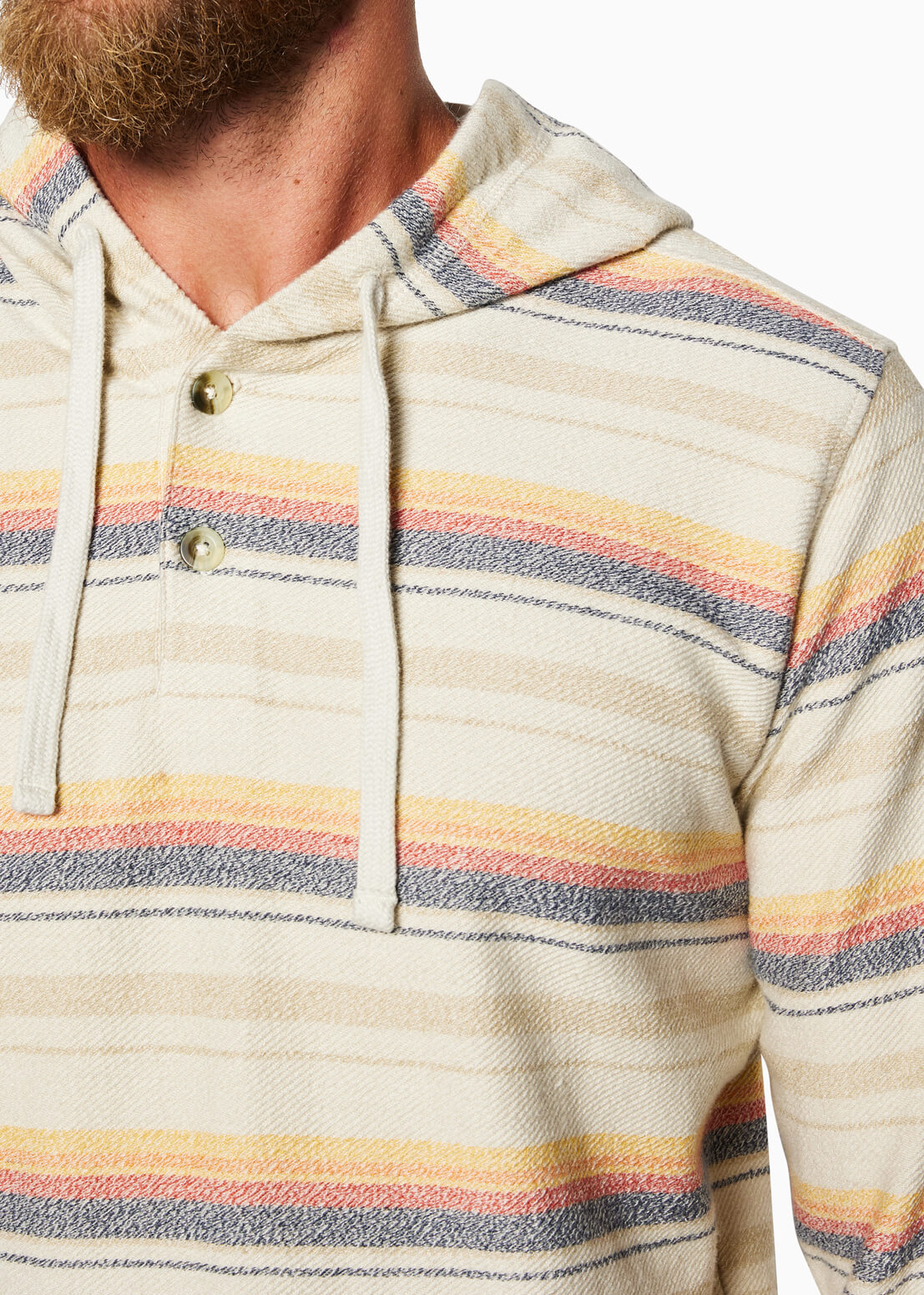 Cabo Hoodie | Sixty One Collection detail #color_stone stripe