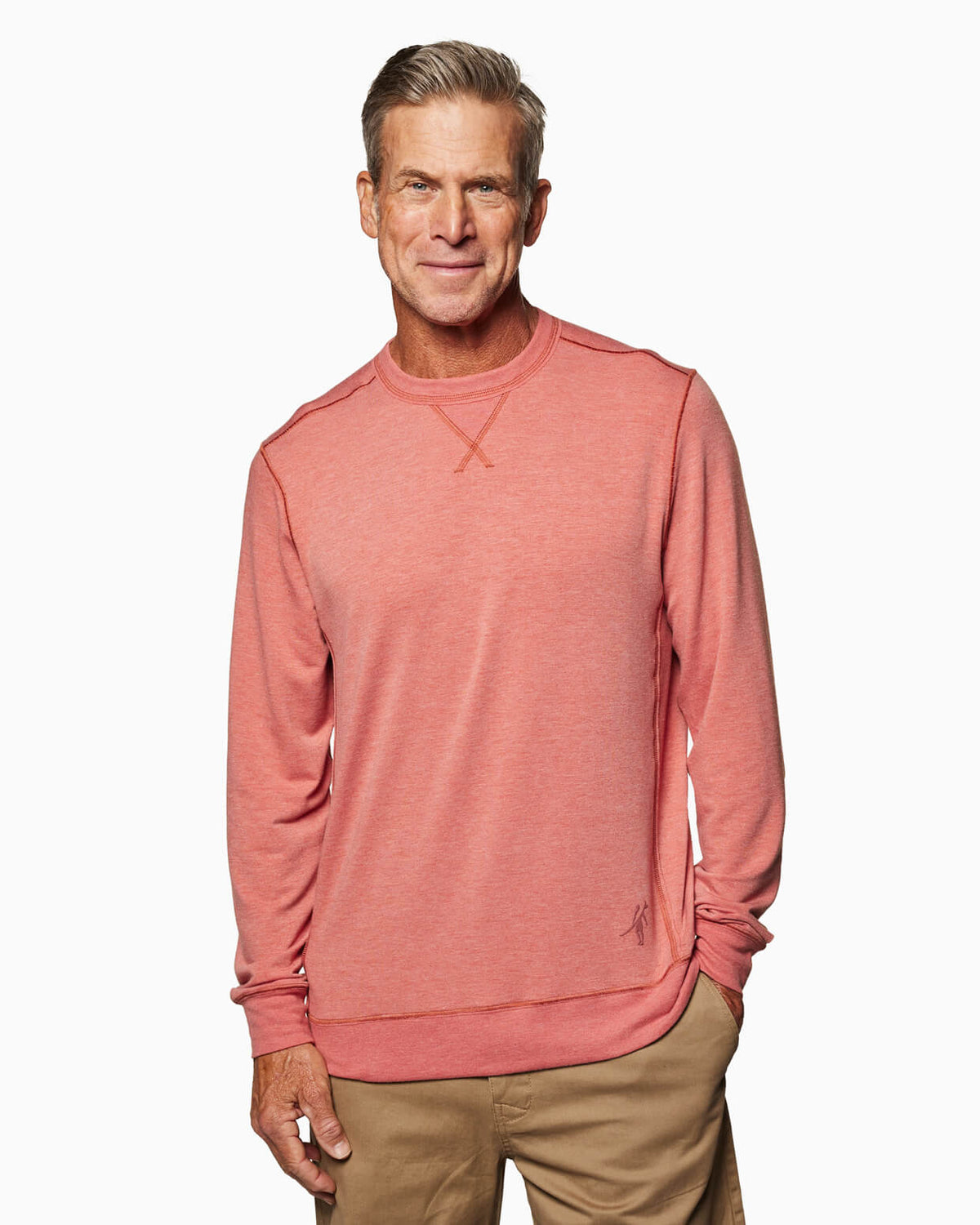 Growler | Long Sleeve Crew (Sea Silk) SPICE front #color_spice