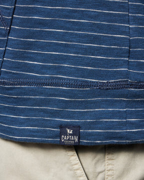 Topside Hoodie | Indigo Stripe