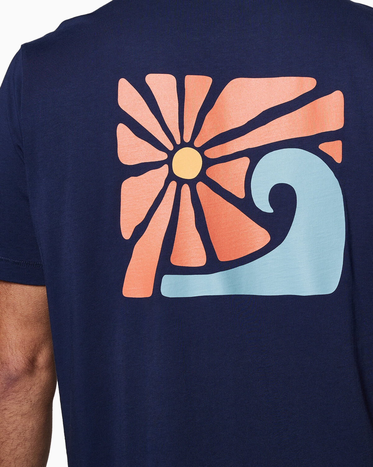 Rising Sun | Sixty One Collection back detail #color_navy
