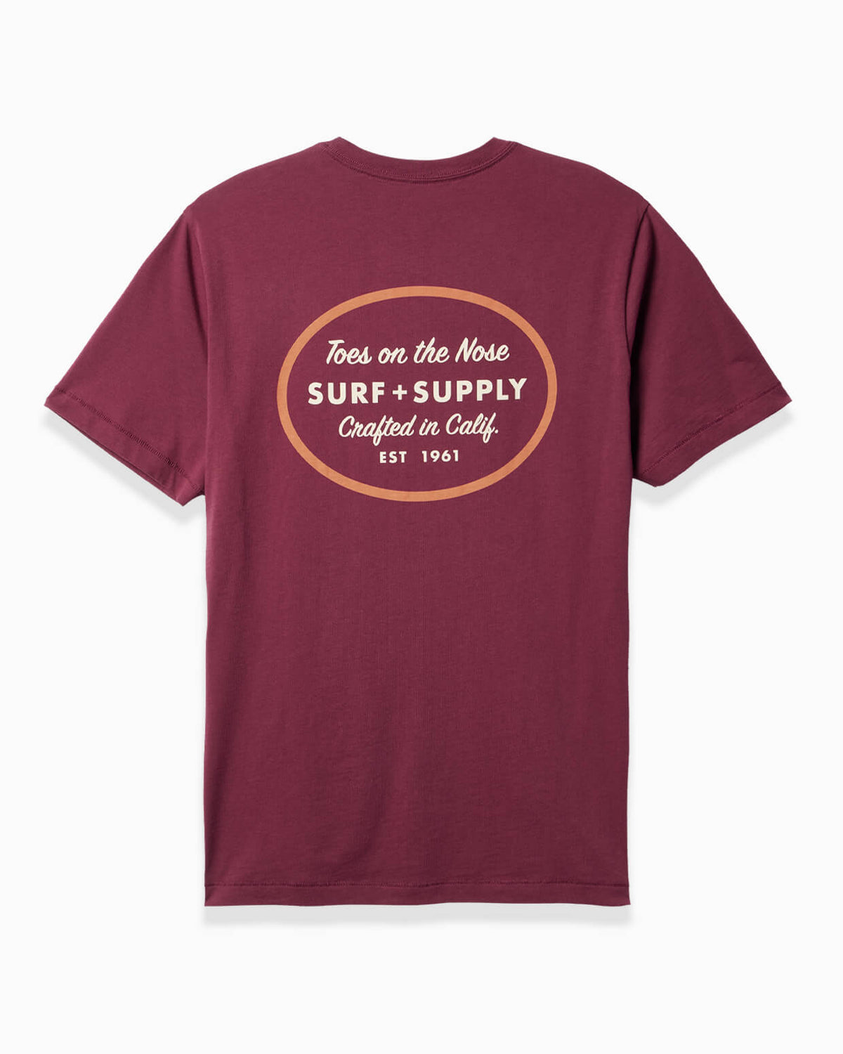 Surf Shop | Short Sleeve T-Shirt flat #color_merlot