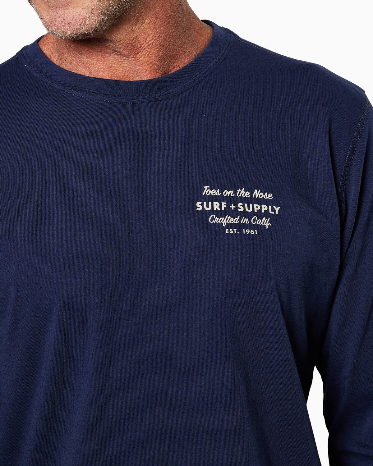 Surf Shop | Long Sleeve T-Shirt front detail #color_navy