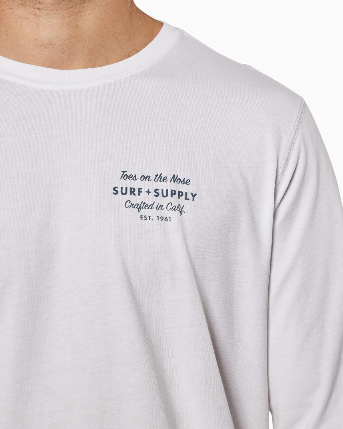 Surf Shop | Long Sleeve T-Shirt front detail #color_white