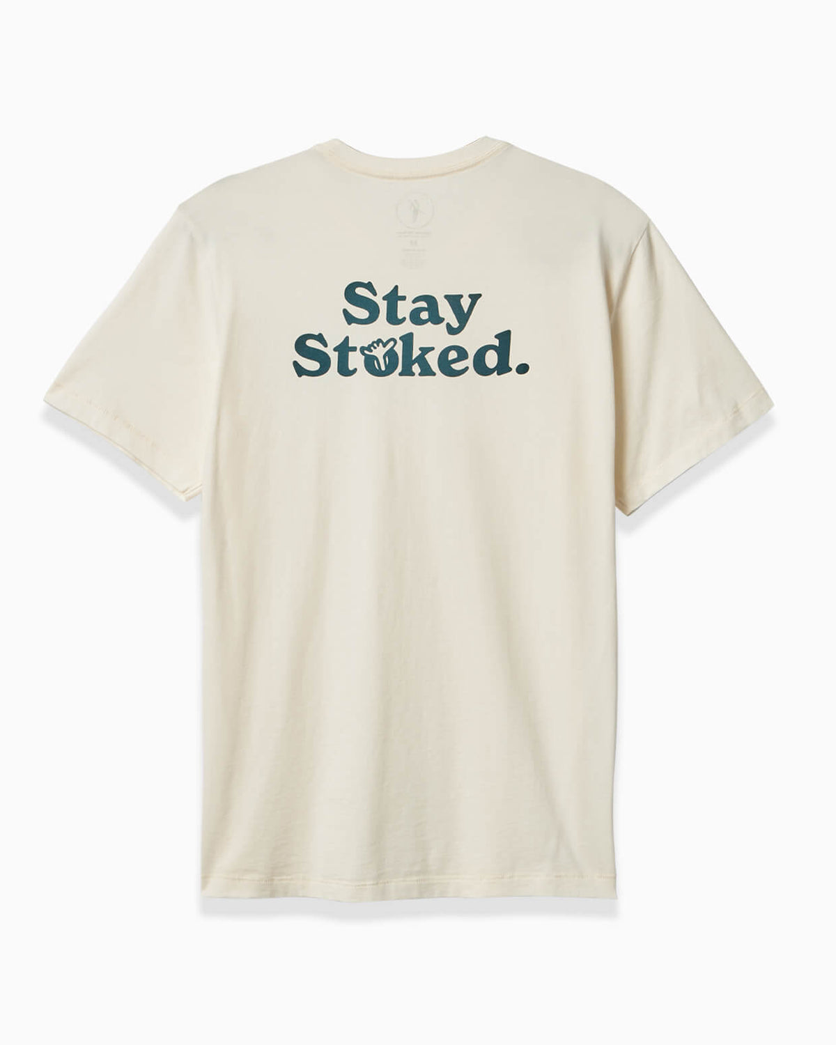 Stoked Shaka | Short Sleeve T-Shirt NATURAL flat #color_natural