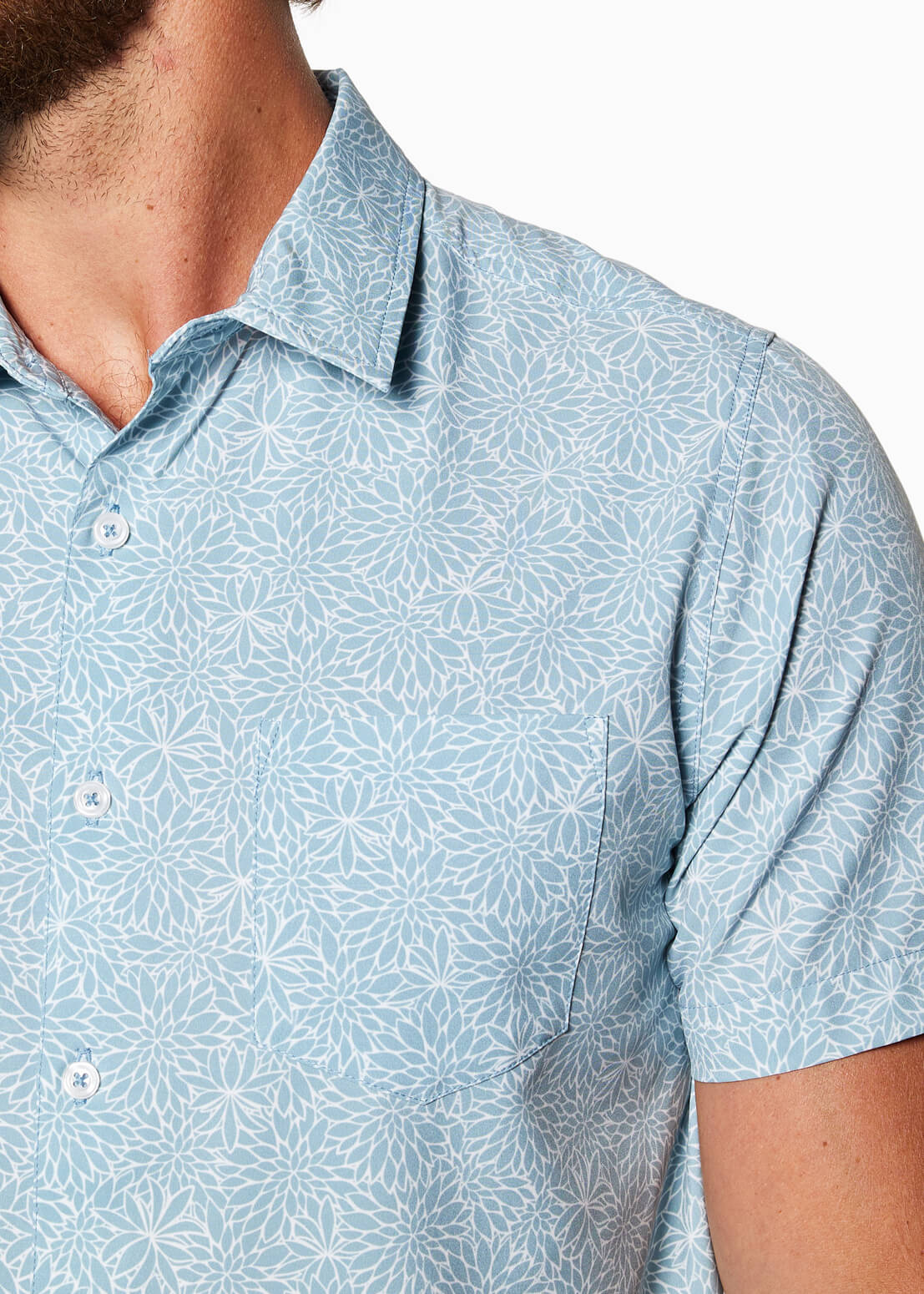 Golden State Stretch Woven | Seafoam Floral