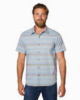 Coastline Woven | Blue Multi Stripe front #color_blue multi stripe