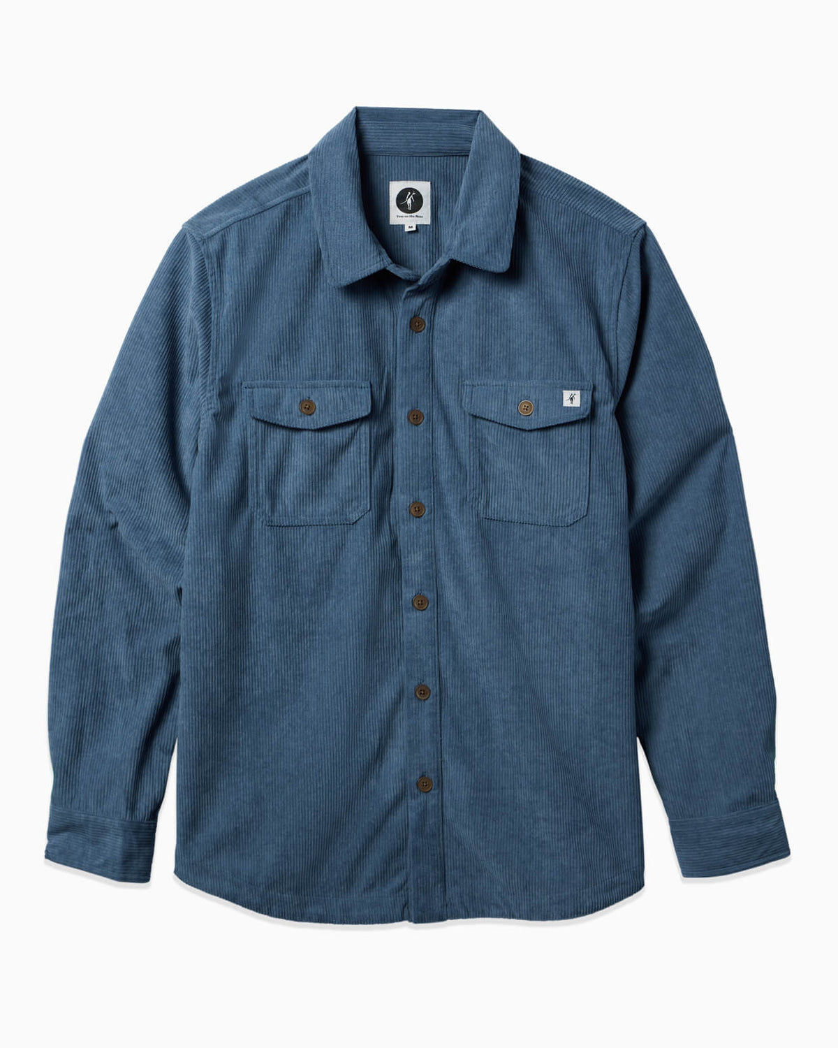 Sunridge | Corduroy Shirt BLUE FLAT #color_blue