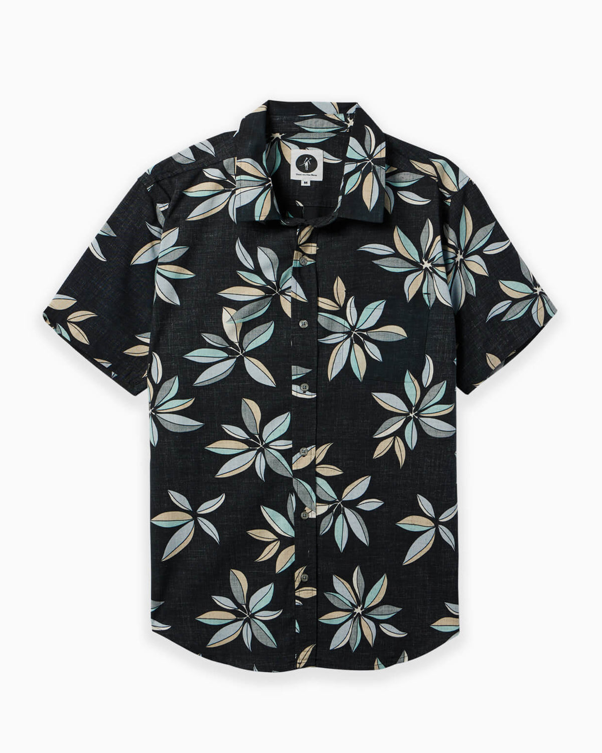 Coastline Woven | Black Floral FLAT #color_black floral