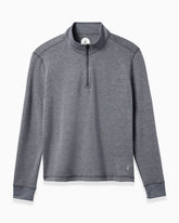Barrel Quarter-Zip | Women's (Sea Silk) flat #color_dark heather grey