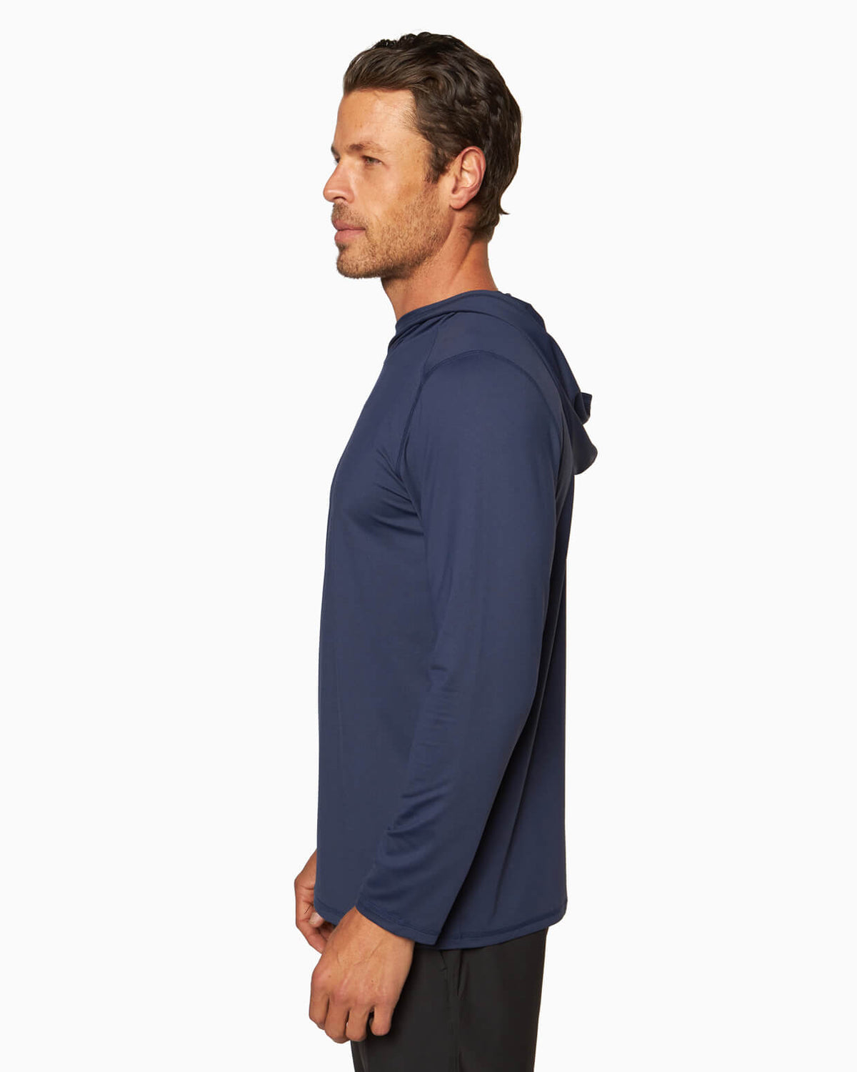 Crows Nest Element Guard | UPF 50+ Long Sleeve UV Protective Shirt ELEMENT NAVY  side #color_navy