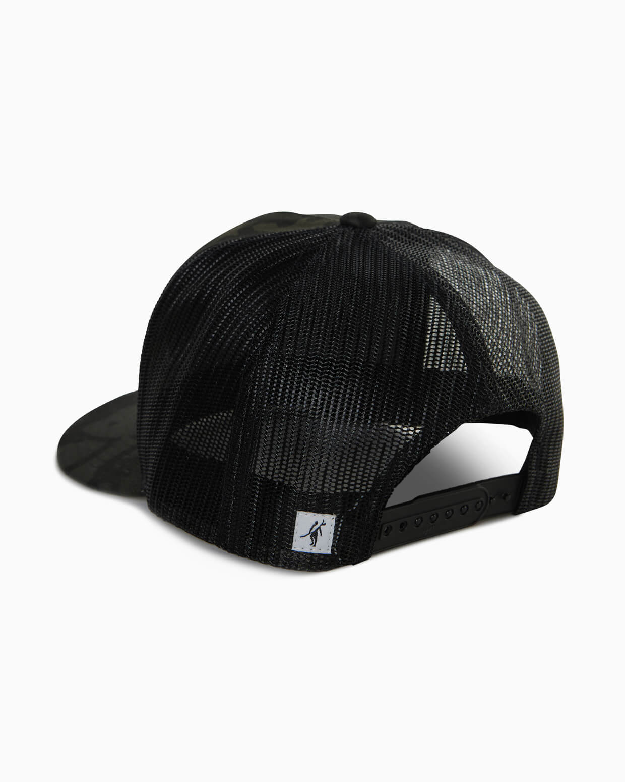 Surf San O | Adjustable Trucker Hat BLACK CAMO back
