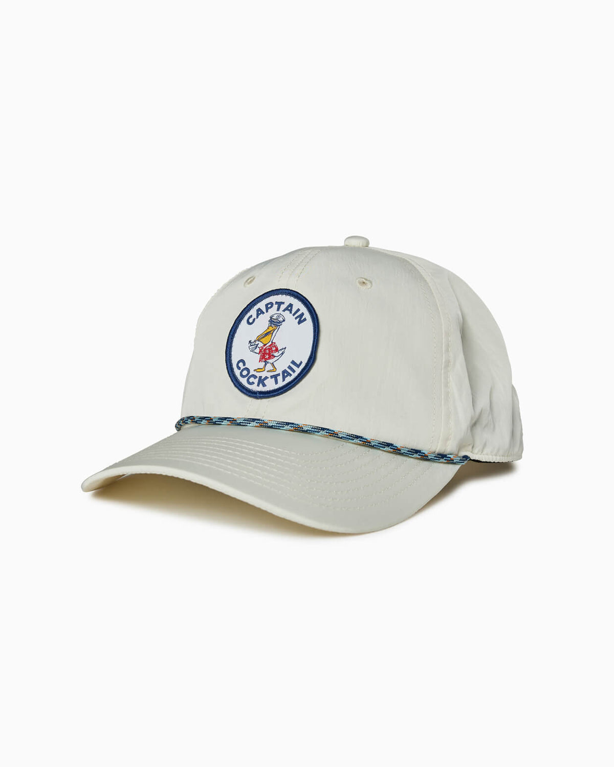 Captain Cocktail | 5 Panel Snapback Hat NATURAL front #color_natural