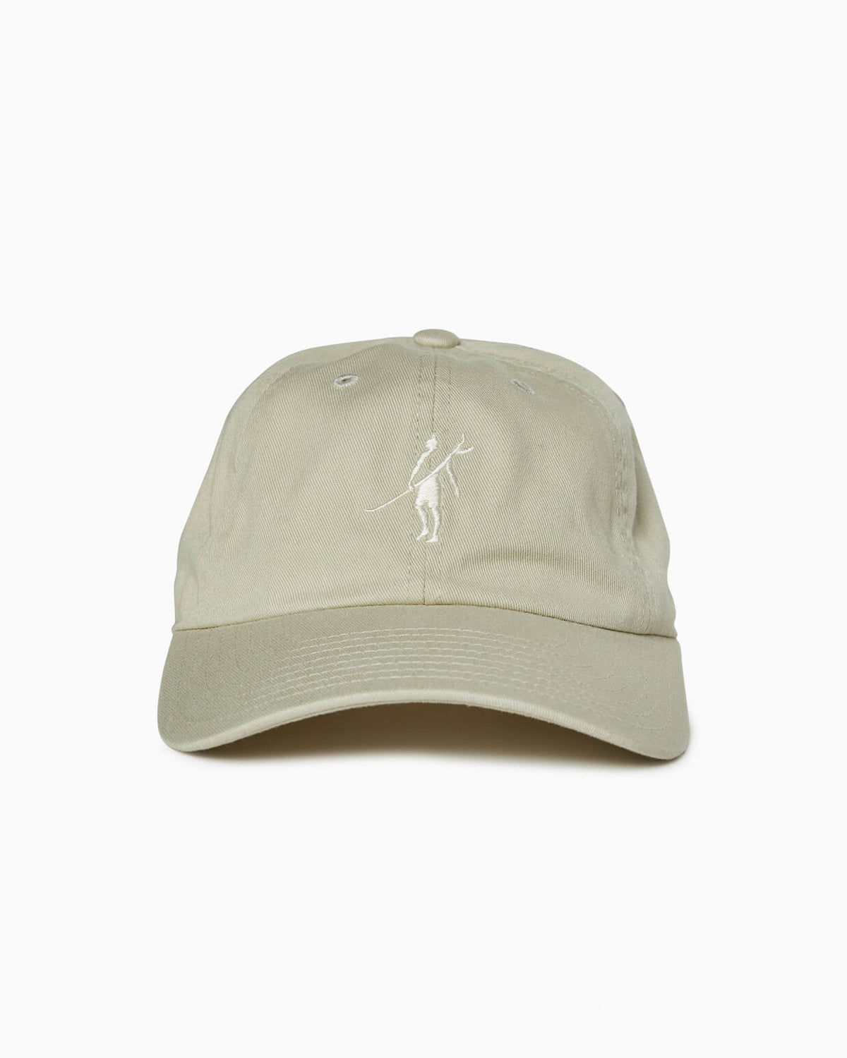 Club | 5 Panel Unstructured Strapback Hat KHAKI front #color_khaki