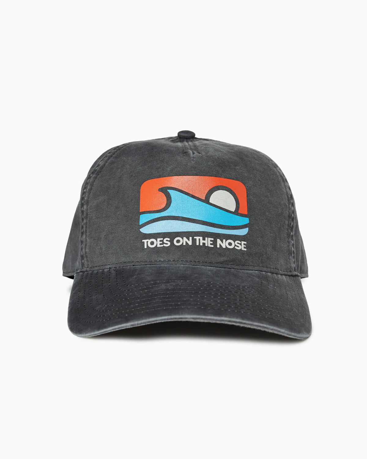 Oceans | 5 Panel Snapback Hat CHARCOAL front #color_charcoal