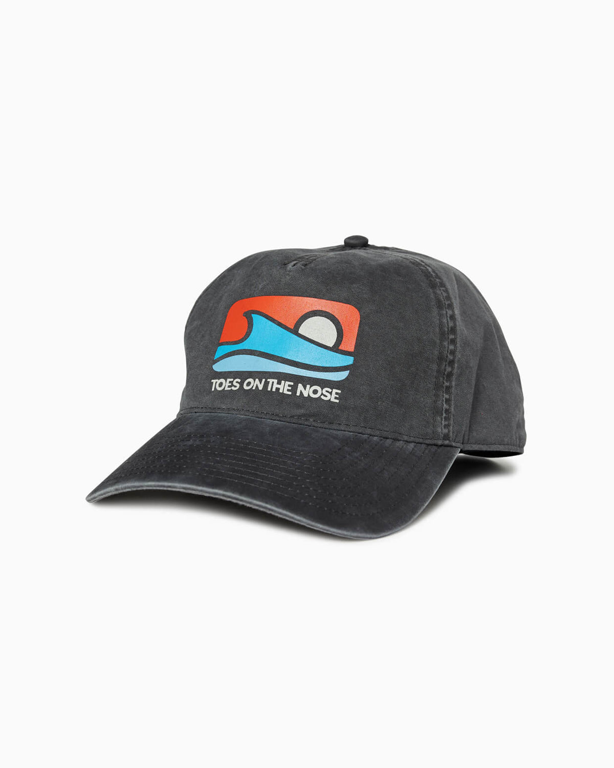 Oceans | 5 Panel Snapback Hat CHARCOAL front #color_charcoal