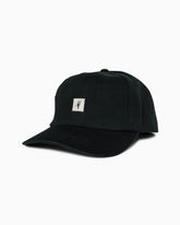 Shadowman | 5 Panel Unstructured Strapback Hat BLACK front #color_black