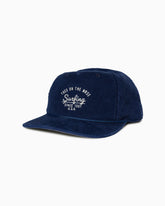 Lo Cal | Corduroy Hat NAVY front #color_navy