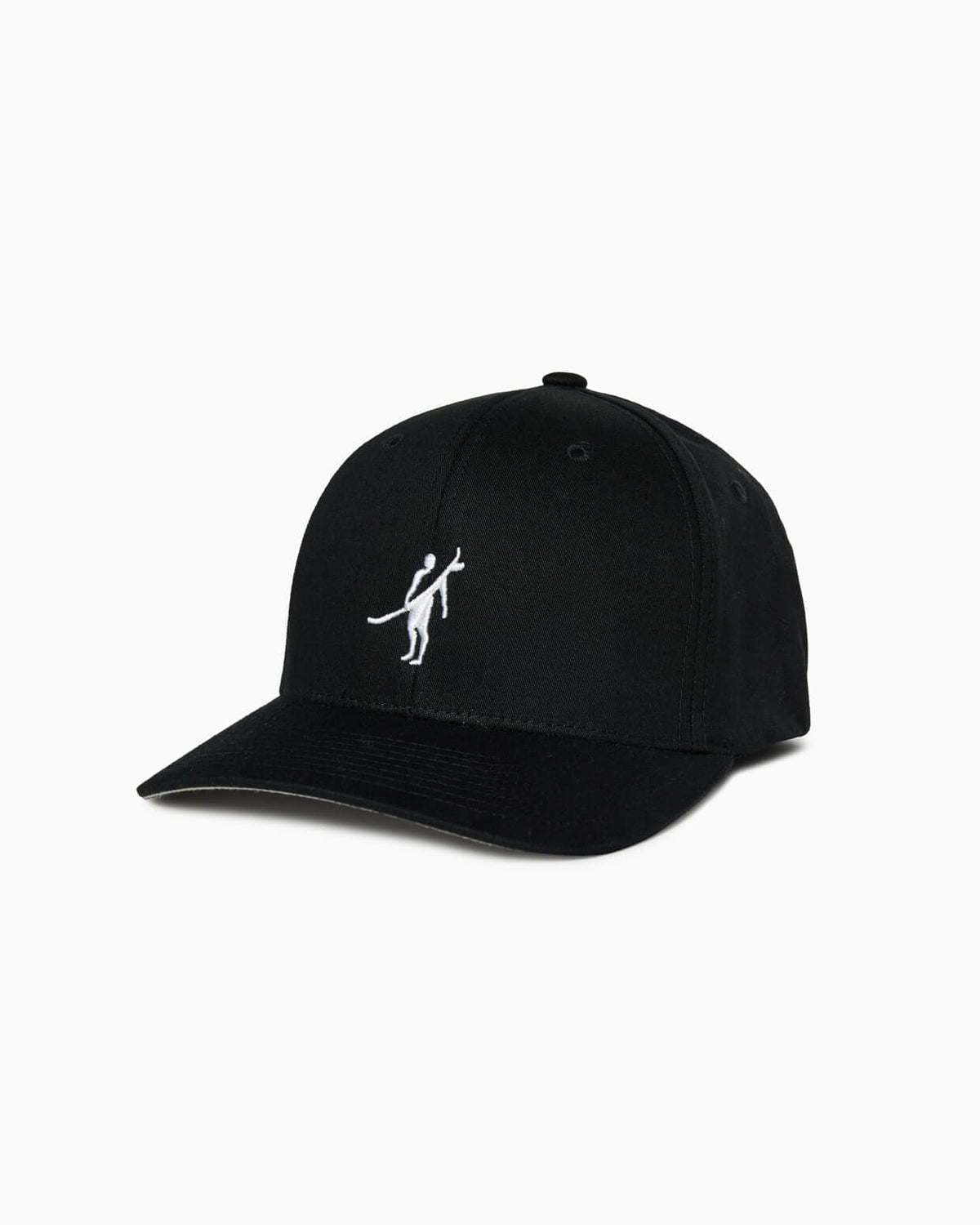 Shadow Flex | Fitted Hat BLACK front #color_black