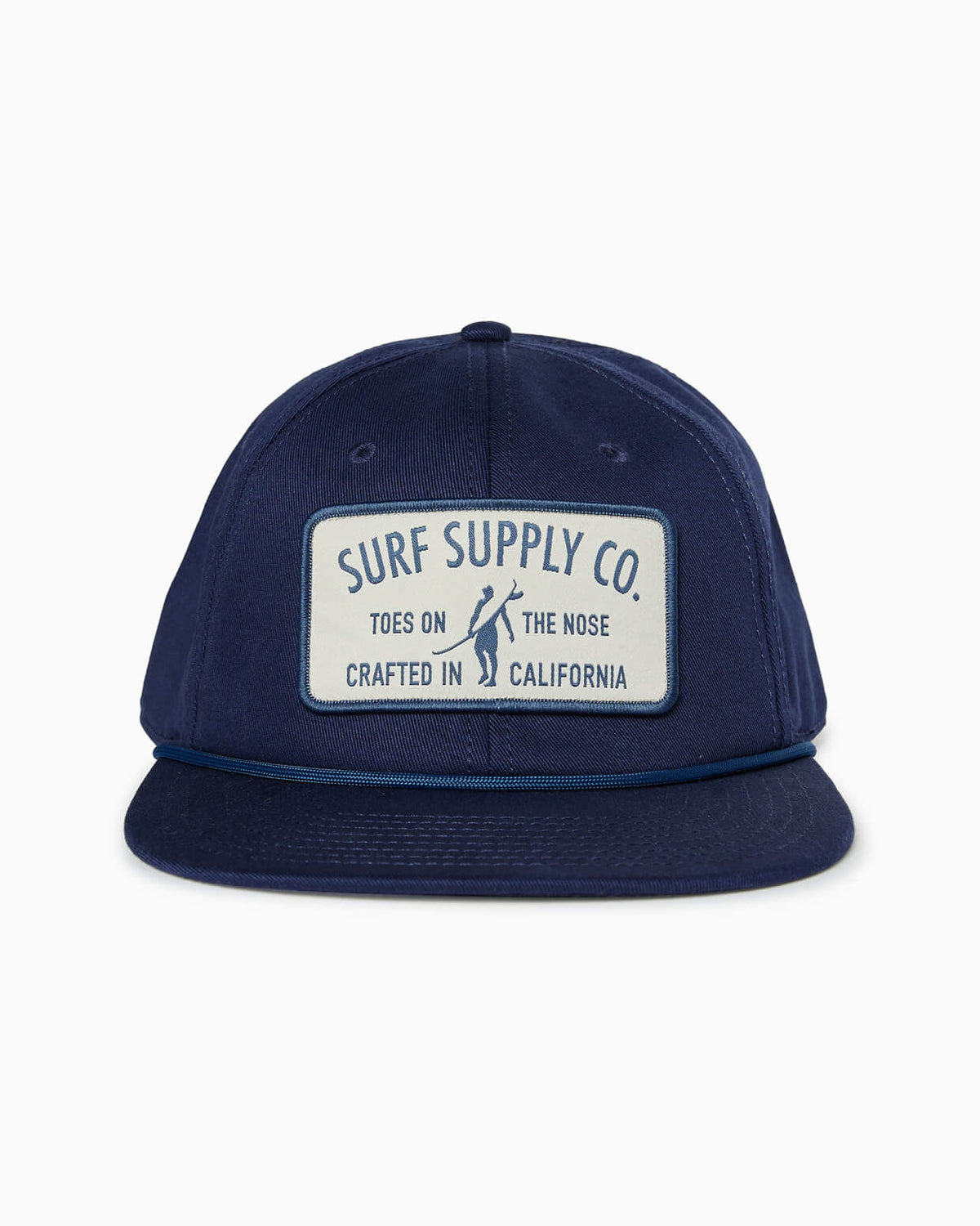 Surf Supply | 5-Panel Structured Snapback Hat CLASSIC BLUE #color_classic blue