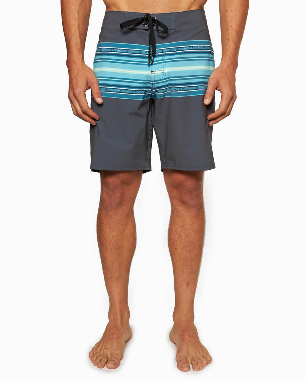 Pacific | Boardshort CHARCOAL SUNSET front #color_charcoal sunsets